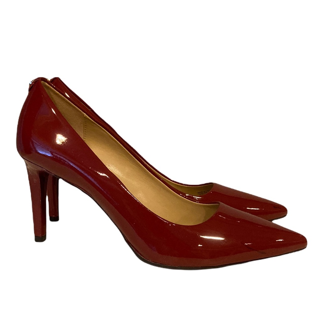 Michael Kors red patent pump sz 10